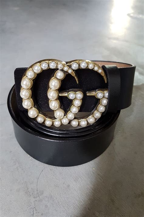 gucci pearl belt selfridges|Gucci Womens Belts .